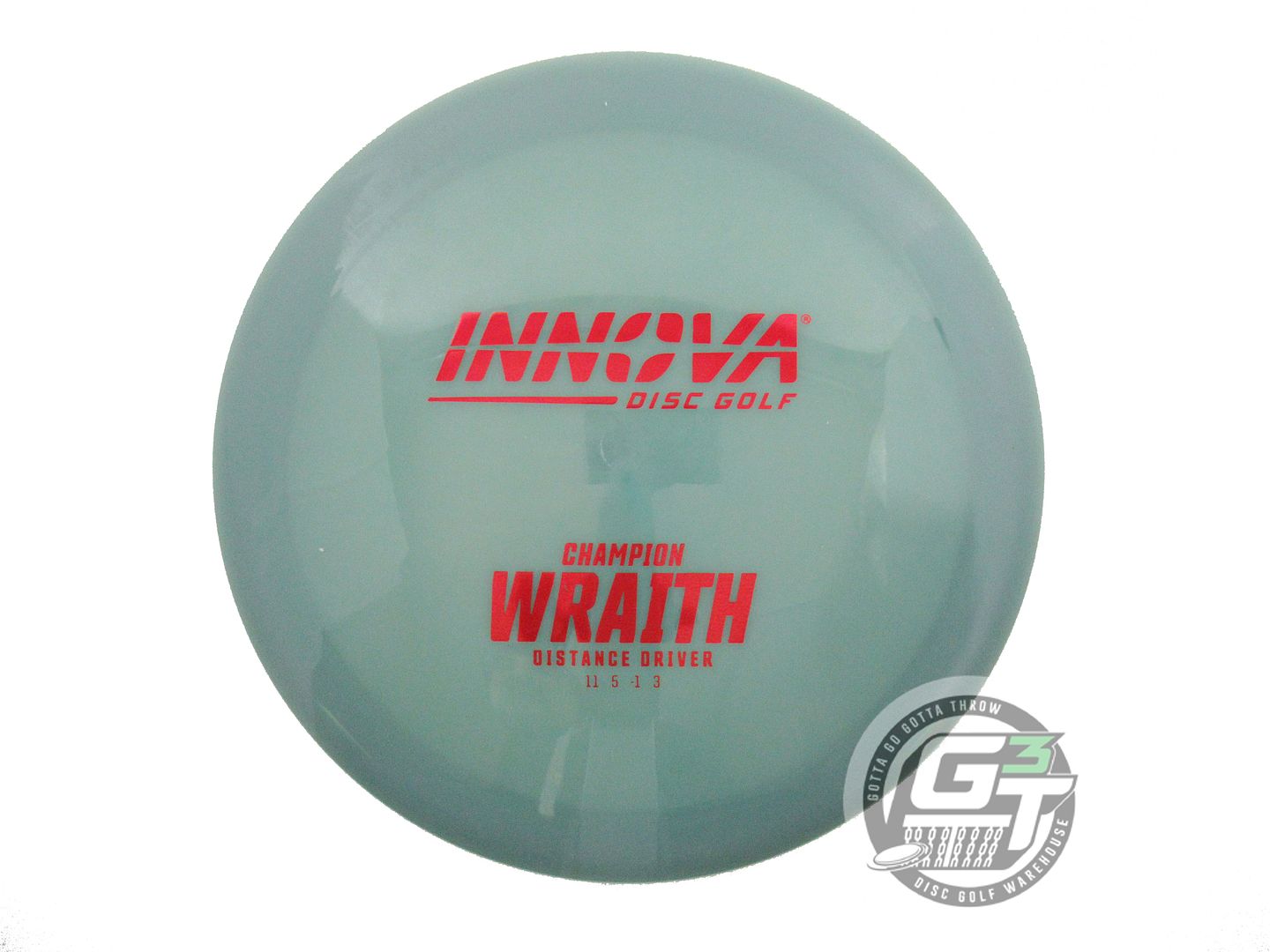 USED Innova Champion Wraith 175g Gray Red Foil Distance Driver Golf Disc
