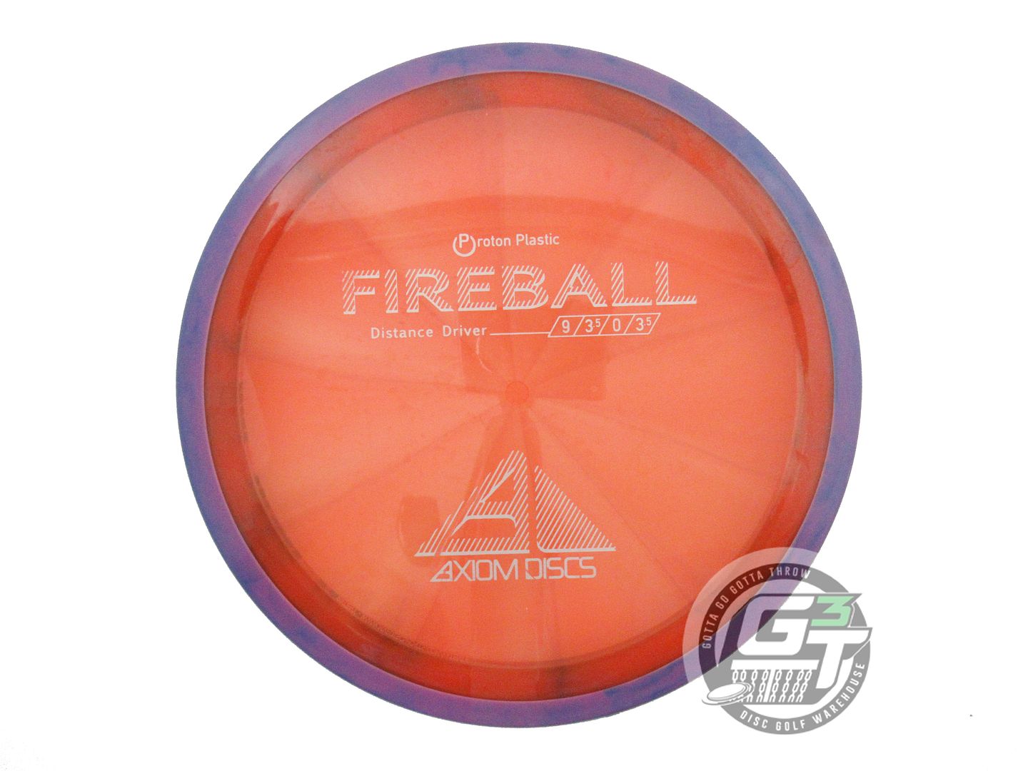 USED Axiom Discs Proton Fireball 169g Orange Purple Rim Distance Driver Disc