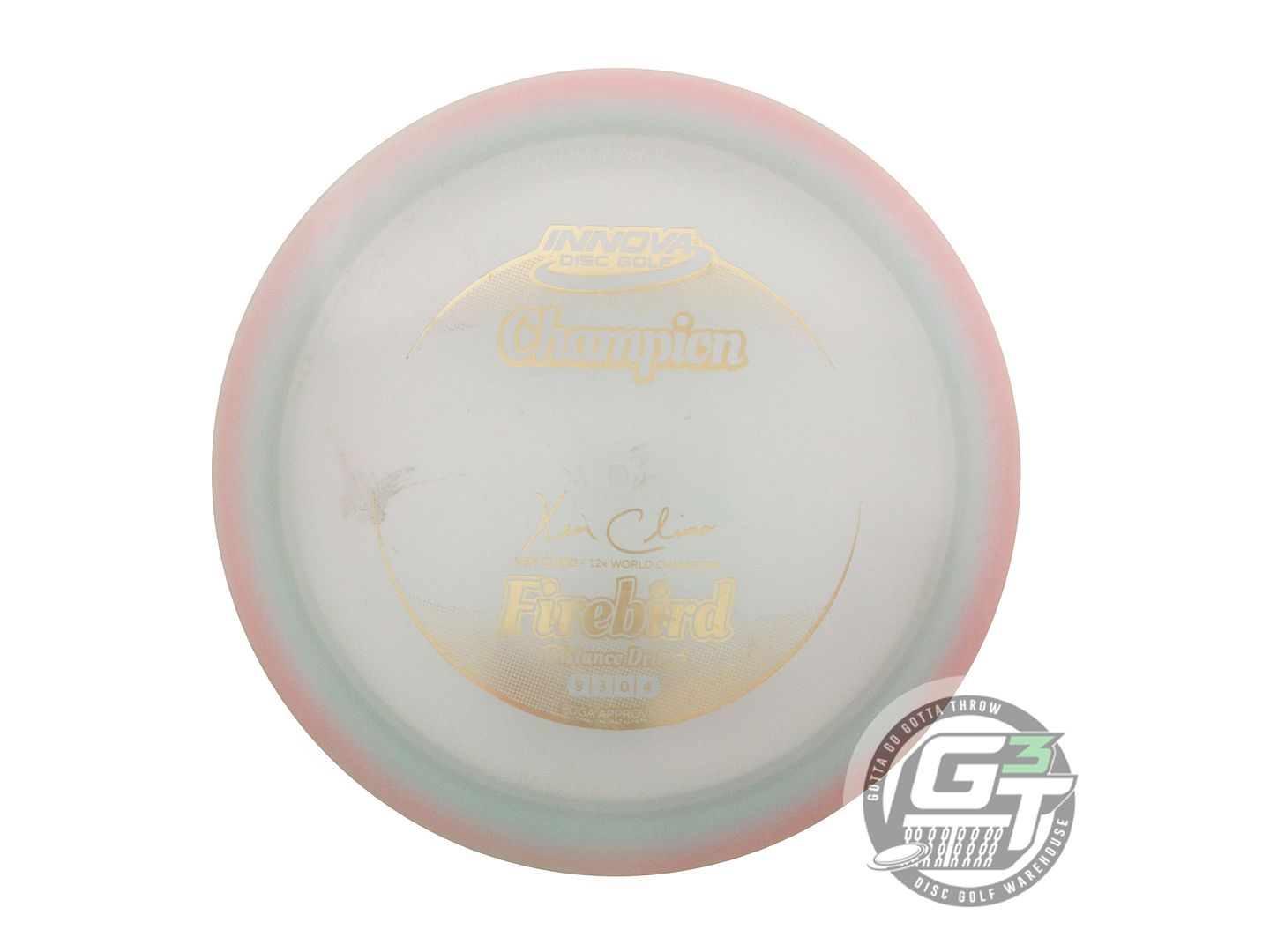 USED Innova Champion Firebird 167g Pink-Mint Gold Foil Distance Driver Golf Disc