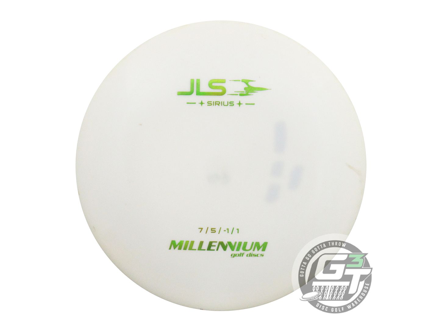 USED Millennium Sirius JLS 167g White Lime Foil Fairway Driver Golf Disc