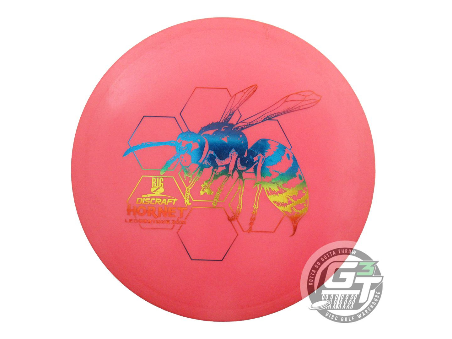 USED Discraft [LEDGESTONE] Big Z Hornet 176g Pink Rainbow Foil Midrange Disc