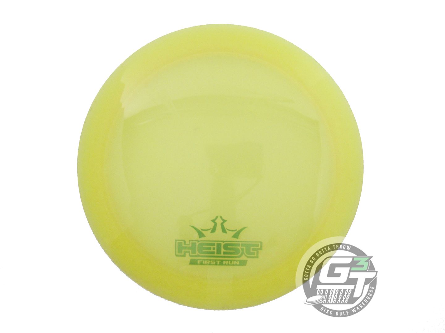 USED Dynamic Discs FIRST RUN Lucid Heist 173g Yellow Distance Driver Golf Disc