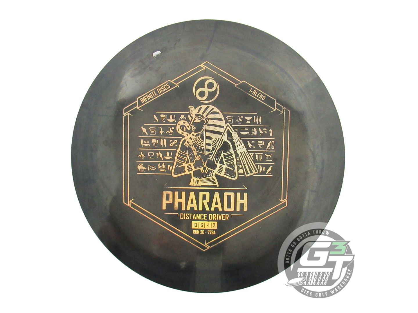USED Infinite I-Blend Pharaoh 173g Black Gold Holo Foil Distance Driver Disc