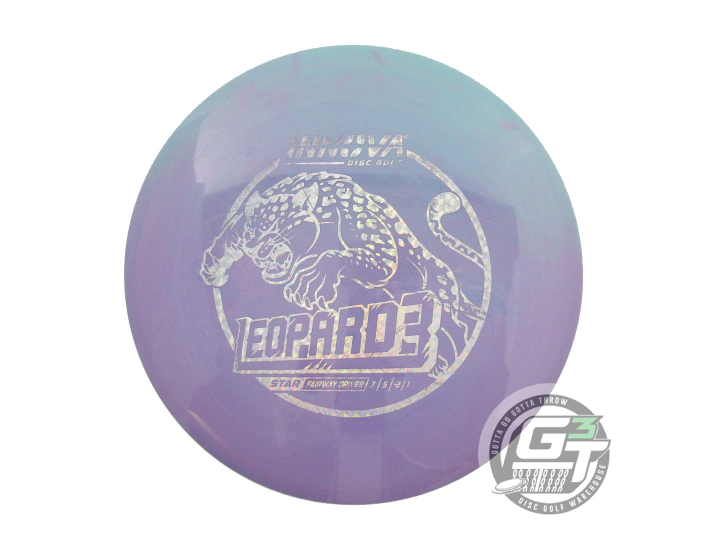 USED Innova Star Leopard3 175g Purple Prism Foil Fairway Driver Golf Disc