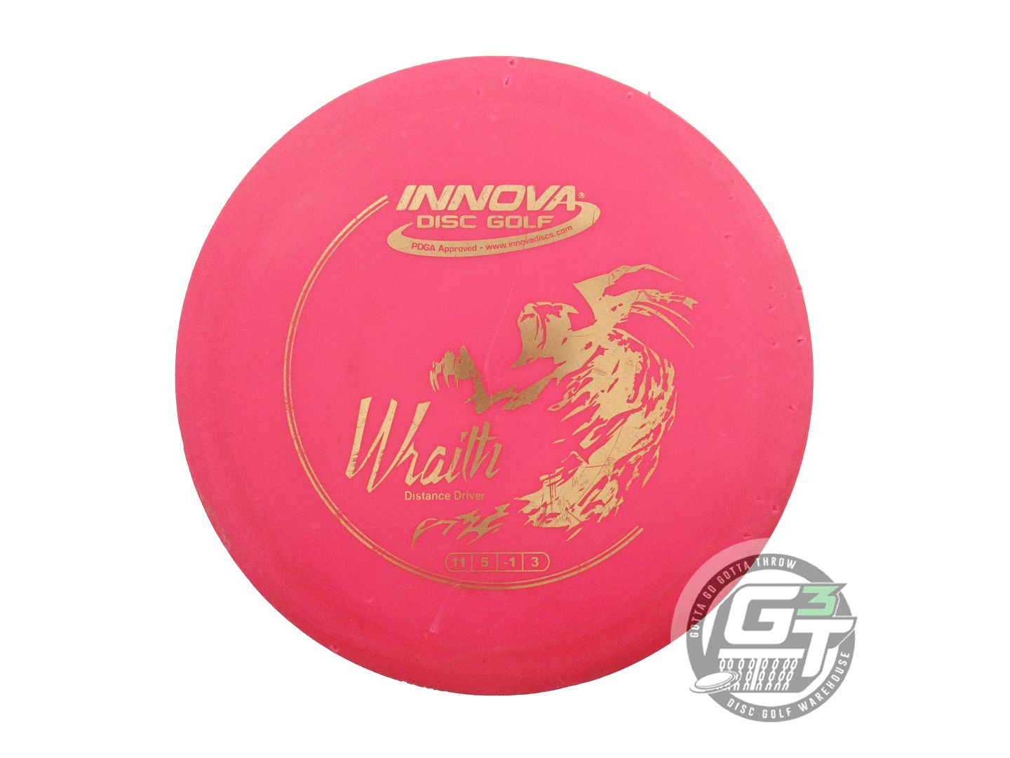USED Innova DX Wraith 174g Pink Gold Foil Distance Driver Golf Disc