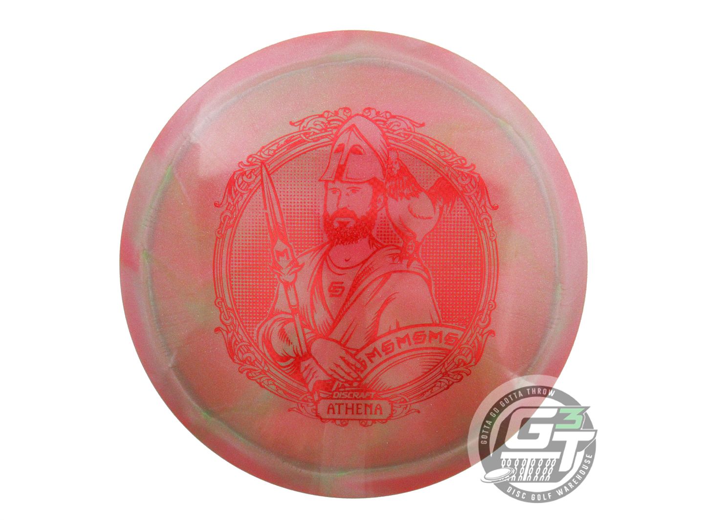USED Discraft Metallic Z Athena 172g Pink-Green Driver Golf Disc
