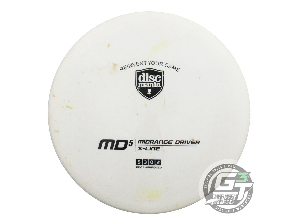 USED DiscMania S-Line MD5 173g White Black Stamp Midrange Golf Disc