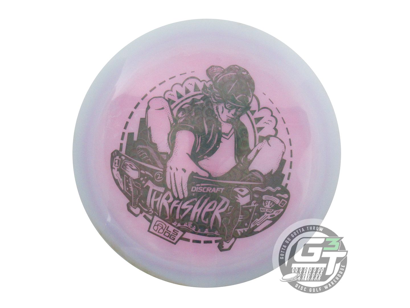USED Discraft [LEDGESTONE] ColorShift ESP Thrasher 171g Lilac-Pink Driver Disc