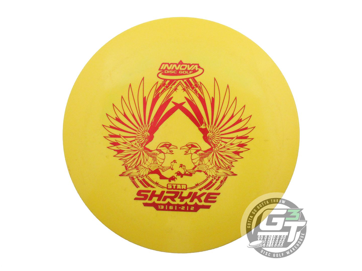 USED Innova Star Shryke 170g Yellow Red Foil Distance Driver Golf Disc