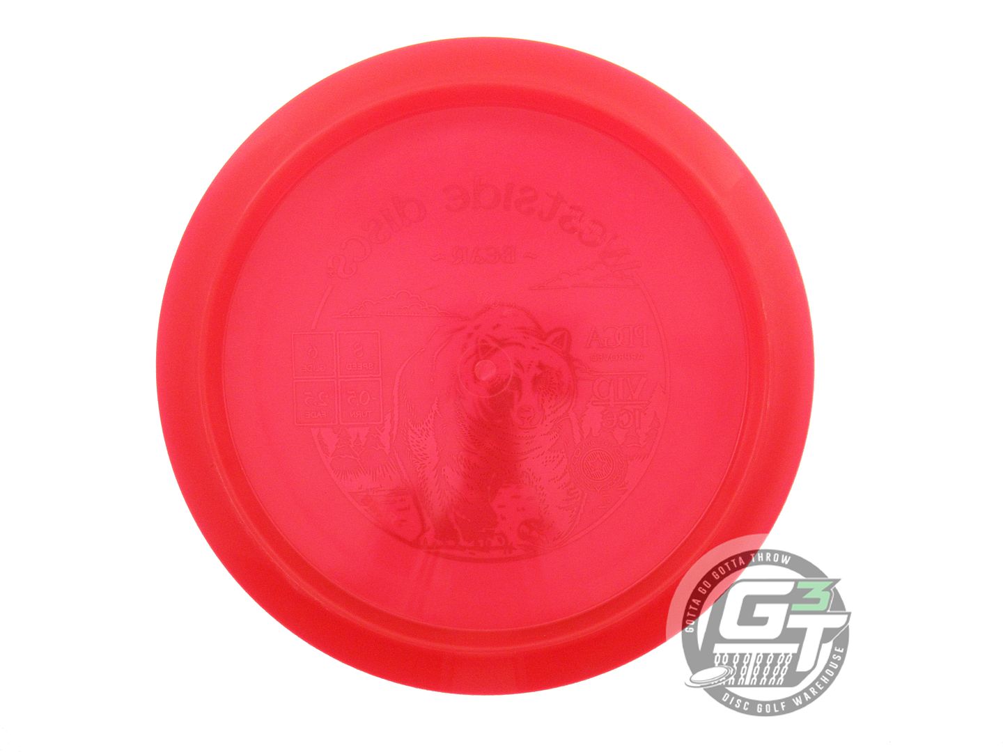NOS Westside Discs VIP Ice Bear 176g Red Green Foil Fairway Driver Golf Disc