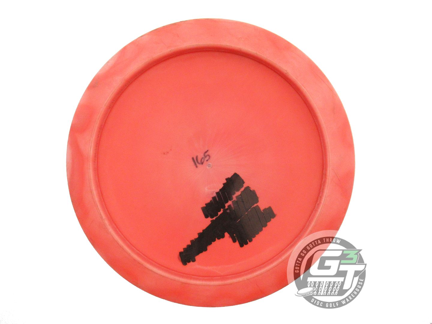 USED Discraft ESP Swirl Scorch 165g Orange Diamond Plate Foil Driver Golf Disc