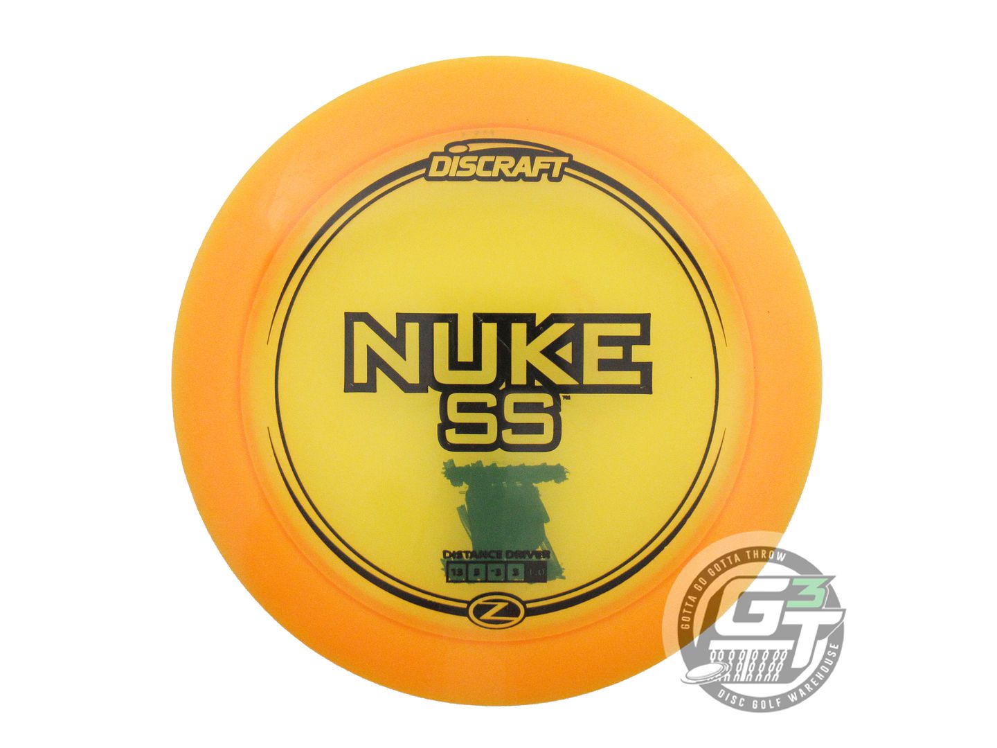 USED Discraft Z Nuke SS 174g Orange Black Stamp Distance Driver Golf Disc