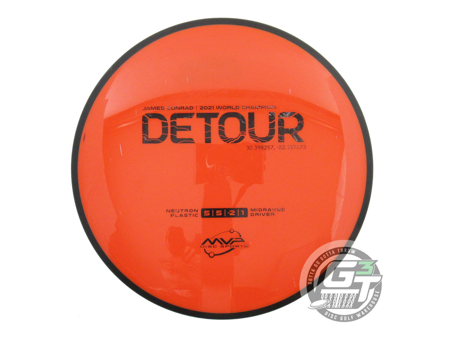 USED MVP Disc Sports Neutron Detour 174g Orange Midrange Golf Disc