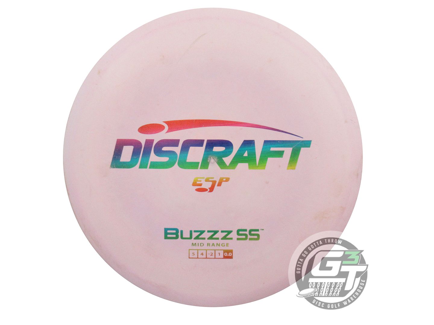 USED Discraft ESP Buzzz SS 177g Lilac Rainbow Laser Foil Midrange Golf Disc