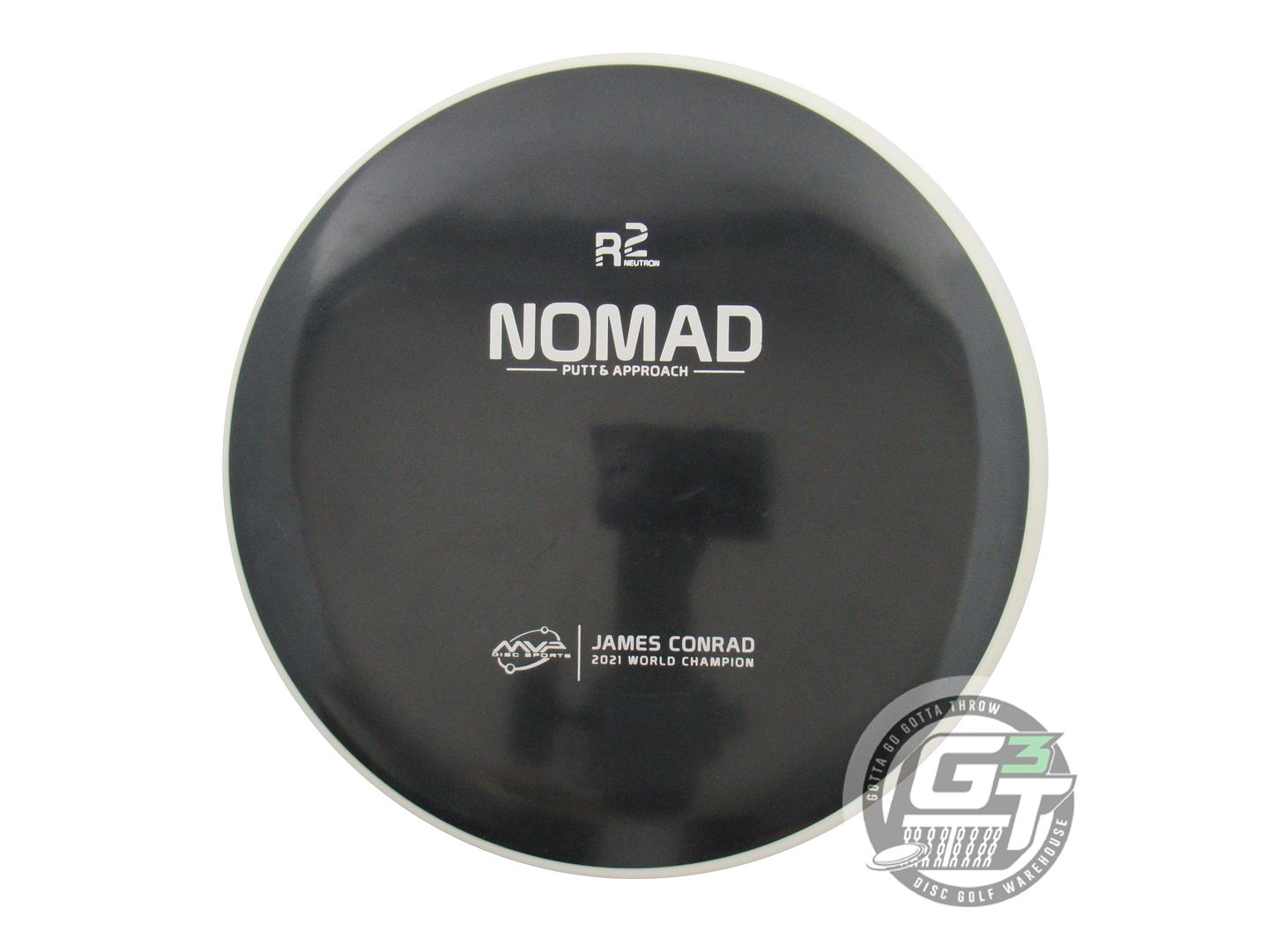 USED MVP Disc Sports [CONRAD] R2 Neutron Nomad 166g Black Putter Golf Disc