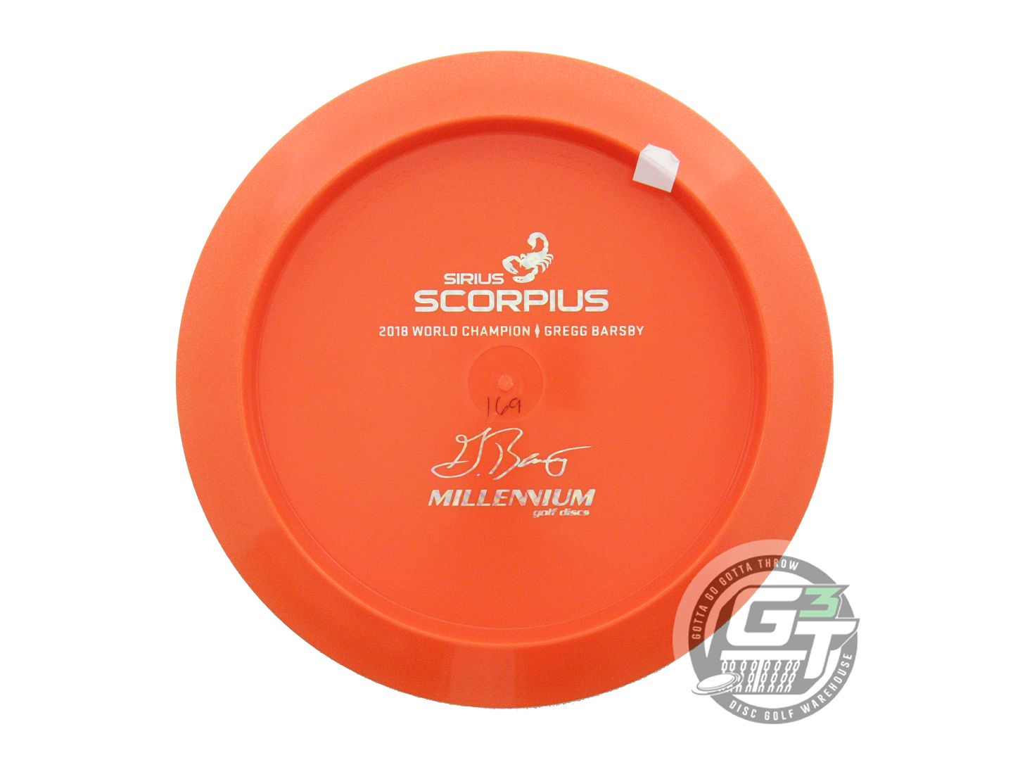 Millennium Bottom Stamp Gregg Barsby Signature Sirius Scorpius Distance Driver Golf Disc (Individually Listed)