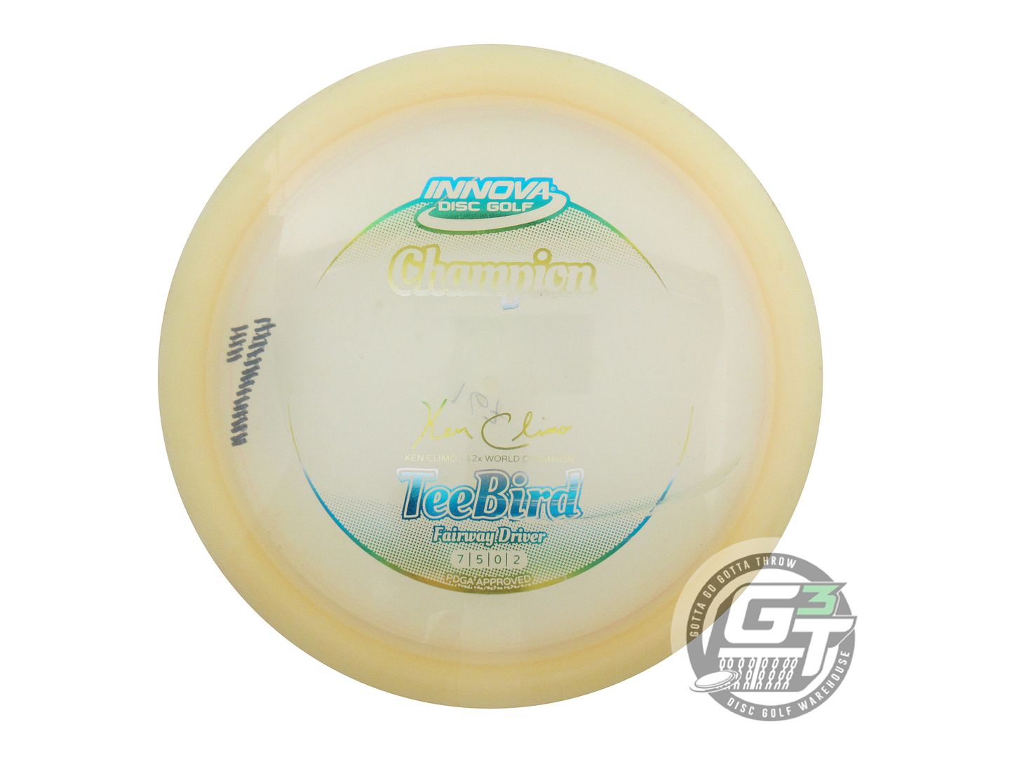 USED Innova Champion Teebird 167g Peach Sunrise Foil Fairway Driver Golf Disc