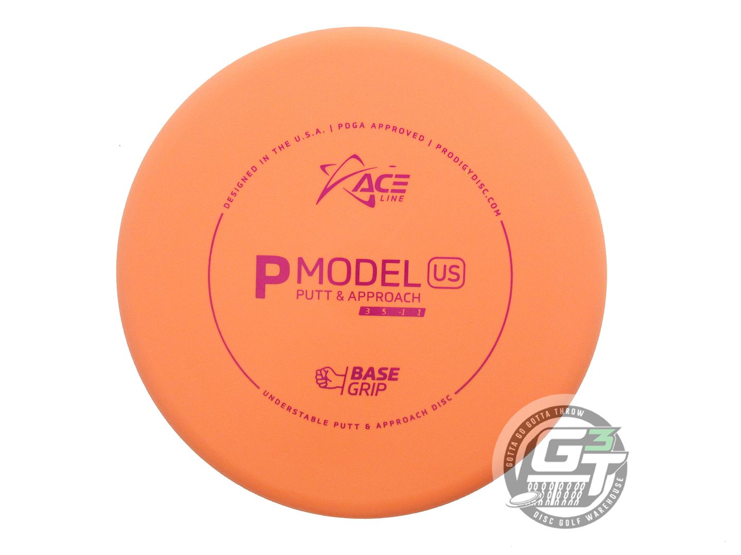 Prodigy Ace Line Base Grip P Model US Putter Golf Disc (Individually Listed)