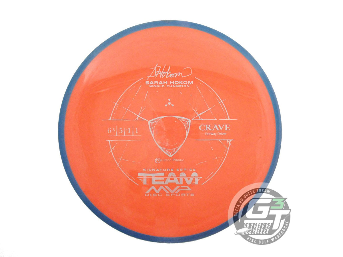 USED Axiom Discs Neutron Crave 157g Orange Blue Rim Fairway Driver Golf Disc