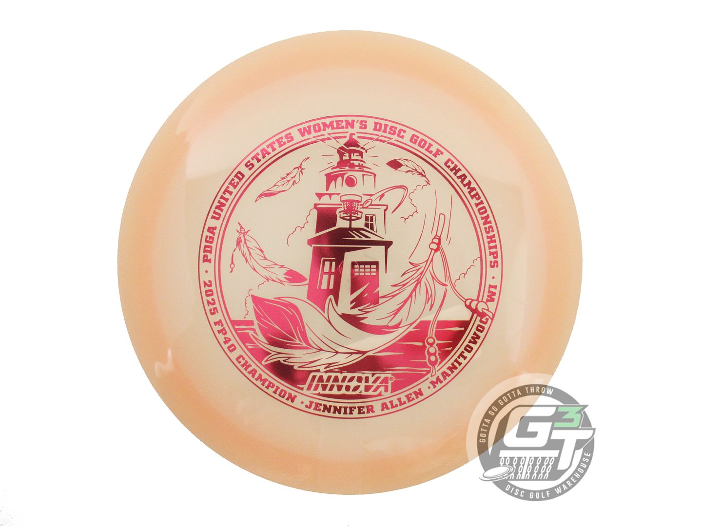 Innova Limited Edition 2025 Tour Series Jennifer Allen UWDGC FP40 Commemorative Proto Glow Champion TeeBird Fairway Driver Golf Disc (Individually Listed) - Gotta Go Gotta Throw