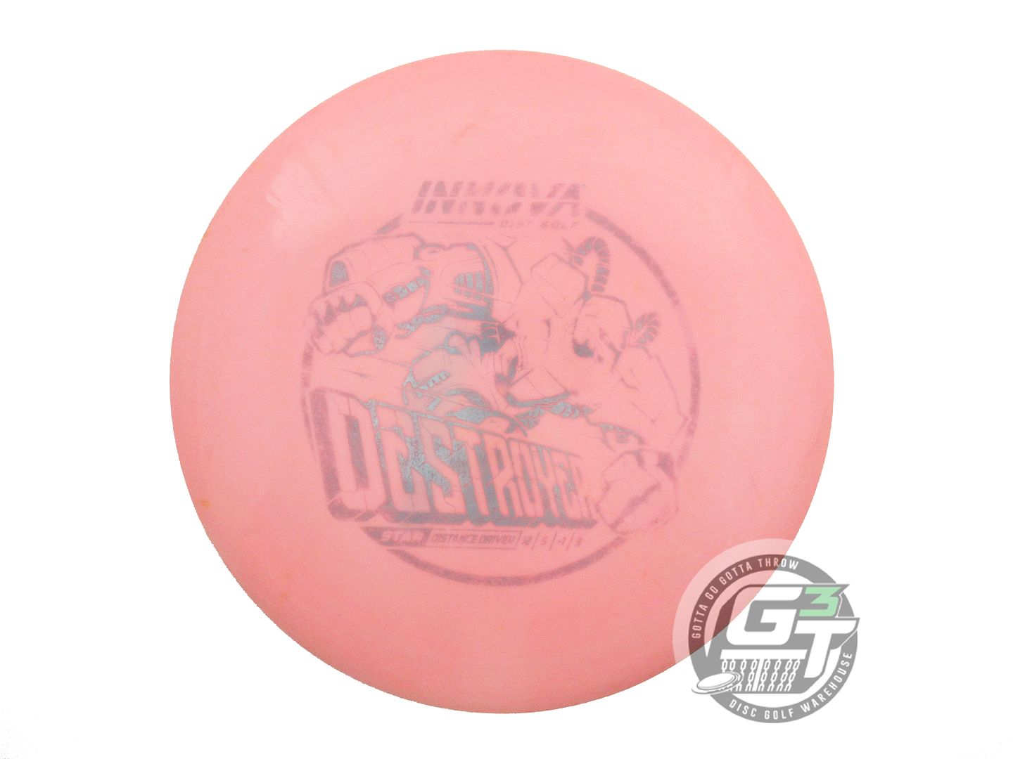 USED Innova Star Destroyer 171g Pink Silver Stamp Distance Driver Golf Disc