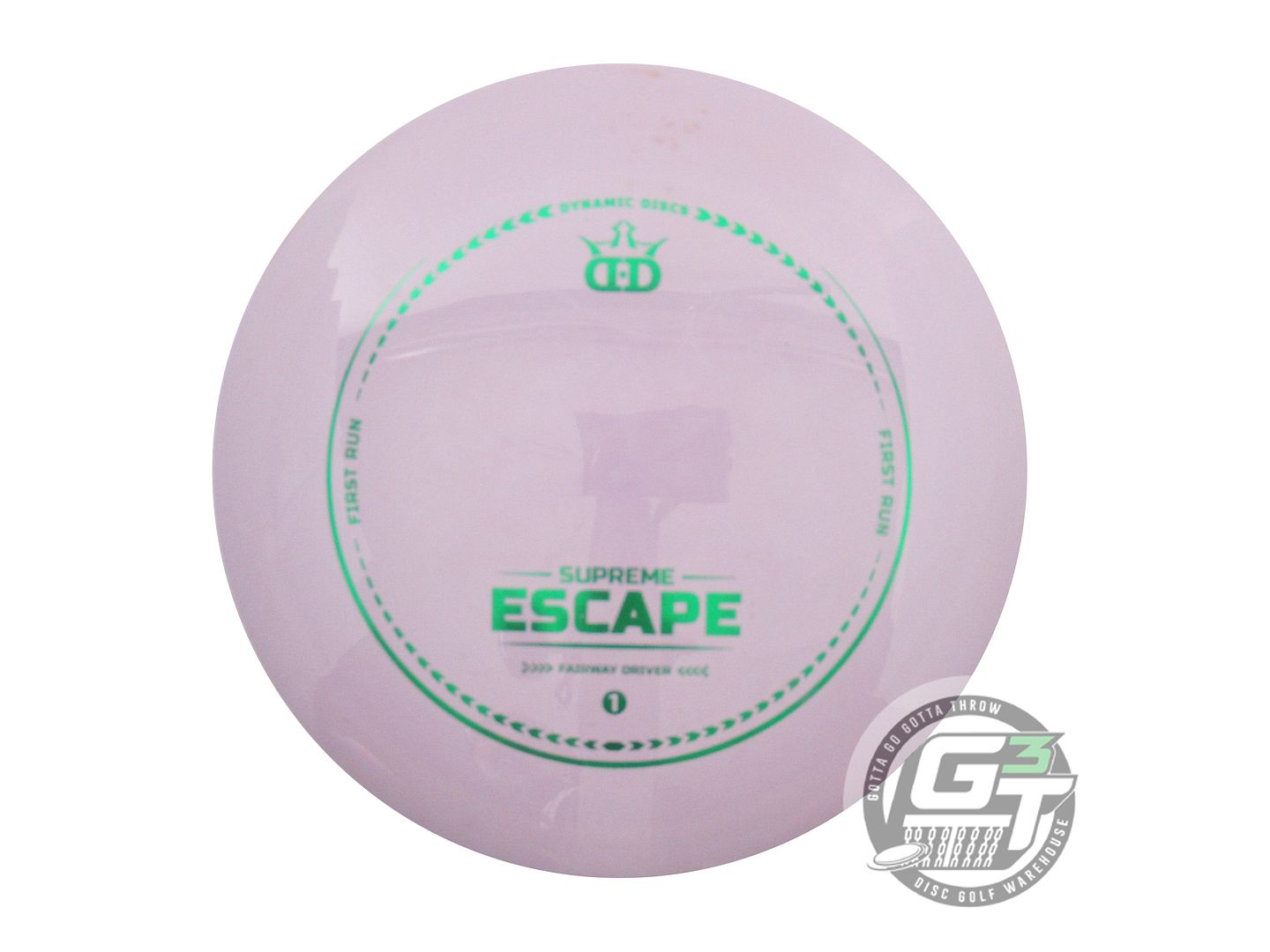 USED Dynamic Discs FIRST RUN Supreme Escape 173g Lilac Fairway Driver Golf Disc