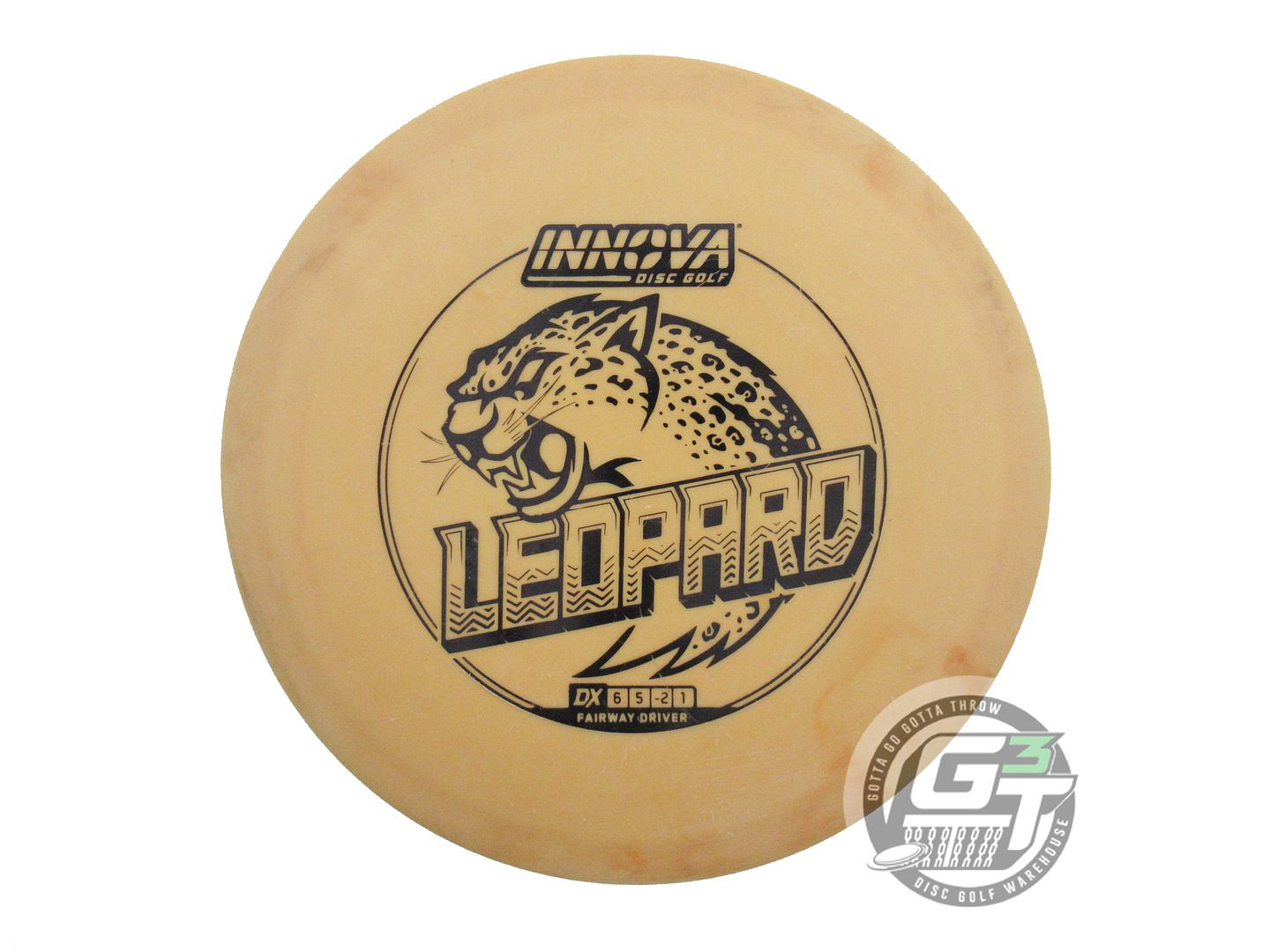 USED Innova DX Leopard 175g Mustard Black Stamp Fairway Driver Golf Disc