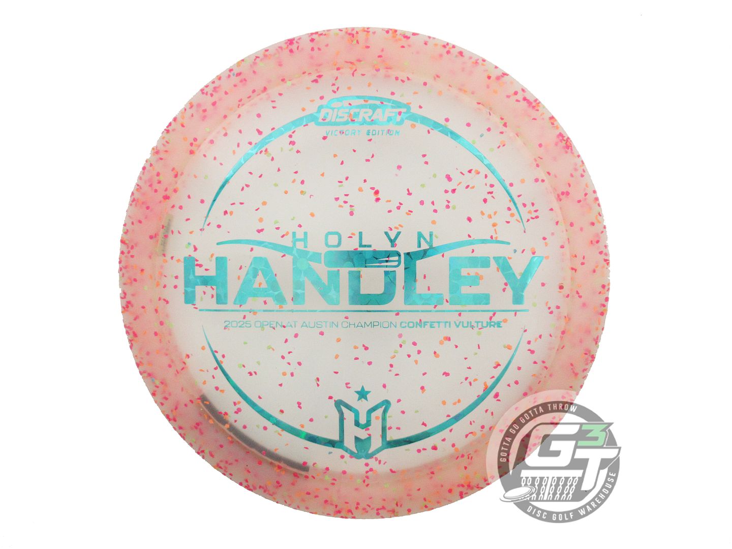 USED Discraft [HANDLEY] Confetti Z Vulture 175g Teal Flower Foil Driver Disc