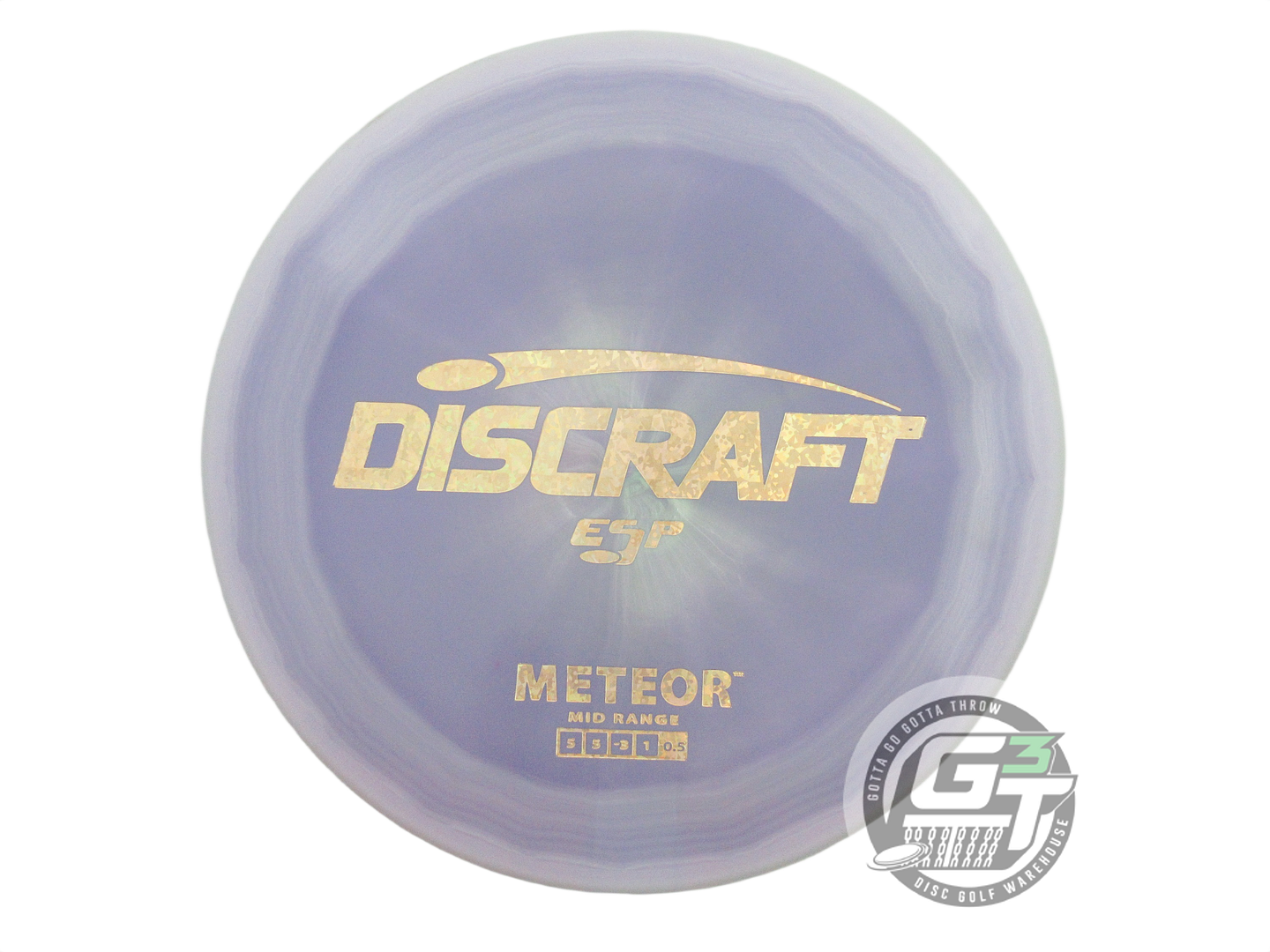 USED Discraft ESP Meteor 179g Purple-Seafoam Gold Shatter Foil Midrange Disc