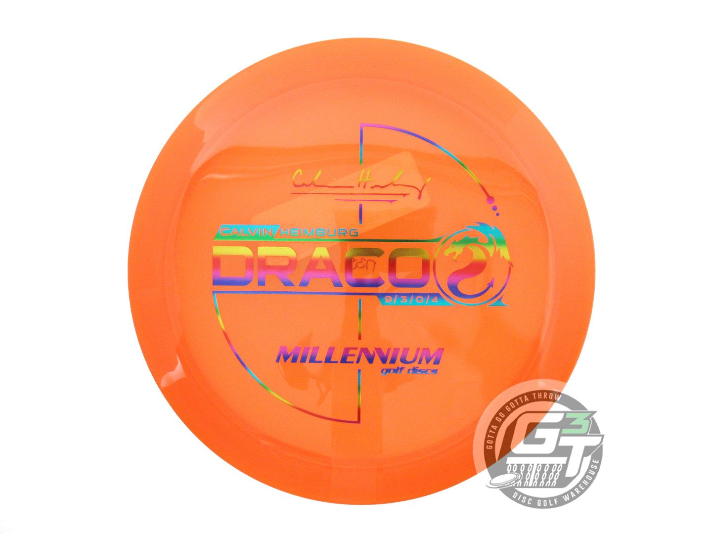 Millennium Calvin Heimburg Signature Flat Top Quantum Draco Distance Driver Golf Disc (Individually Listed)