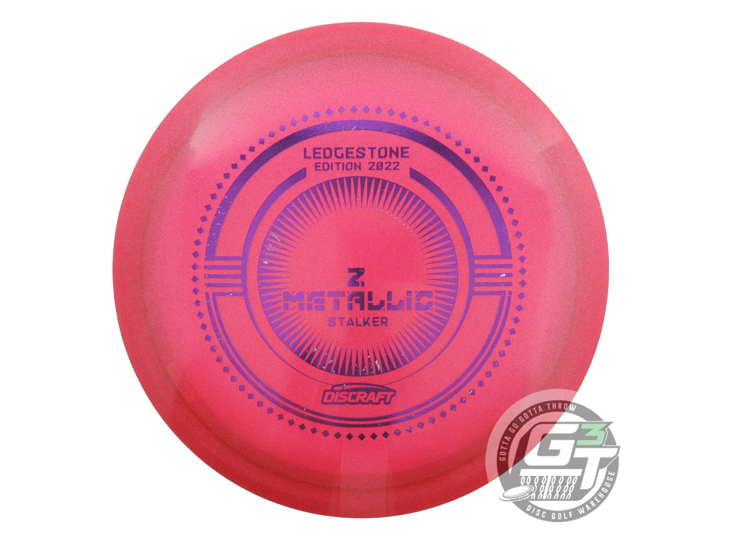 NOS Discraft [LEDGESTONE] Metallic Z Stalker 177g Red Purple Foil Driver Disc
