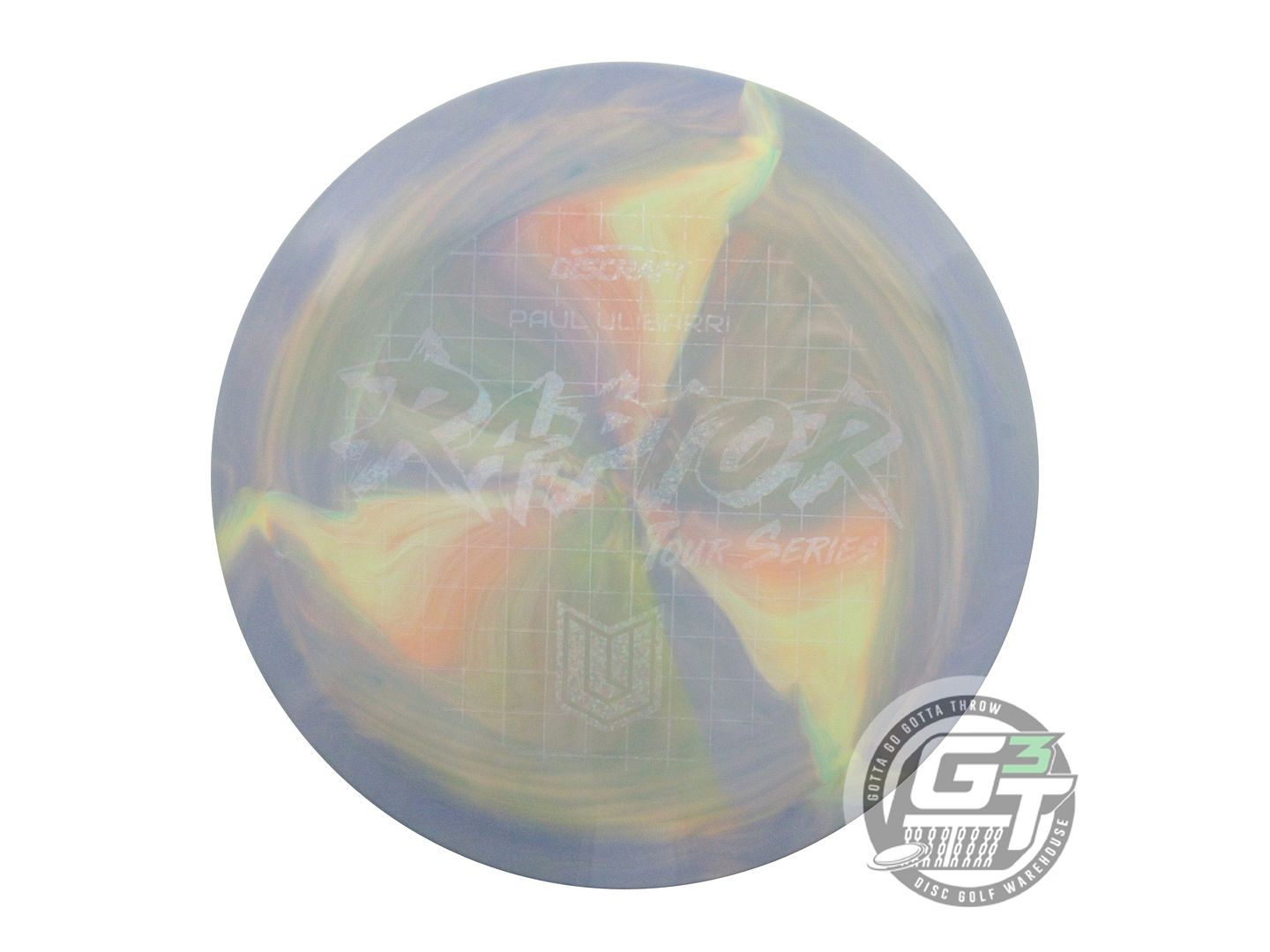 USED Discraft [ULIBARRI] ESP Swirl Raptor 178g Purple-Lime Distance Driver Disc