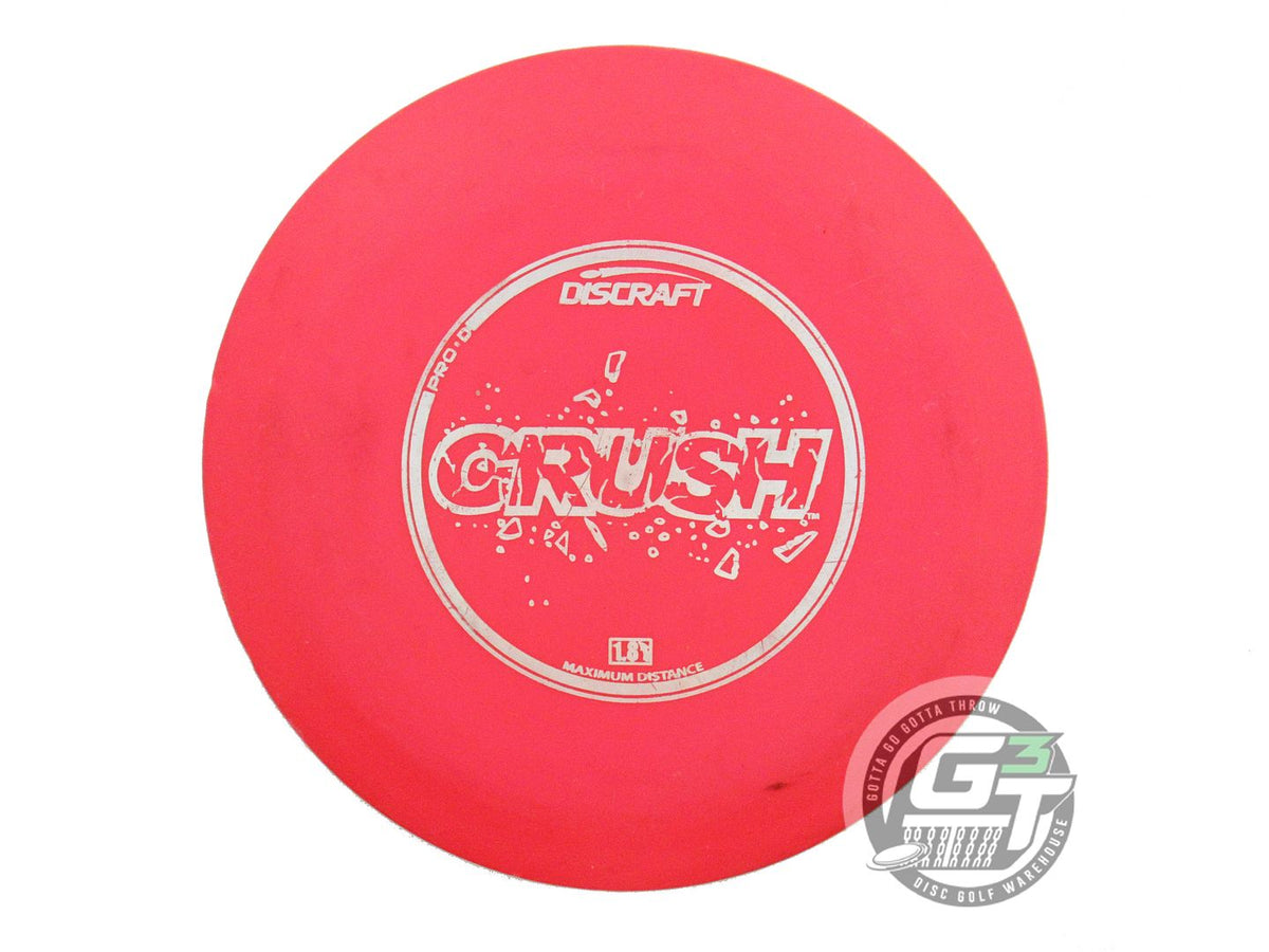 USED Discraft Pro D Crush 169g Red Silver Holo Foil Distance Driver Golf Disc