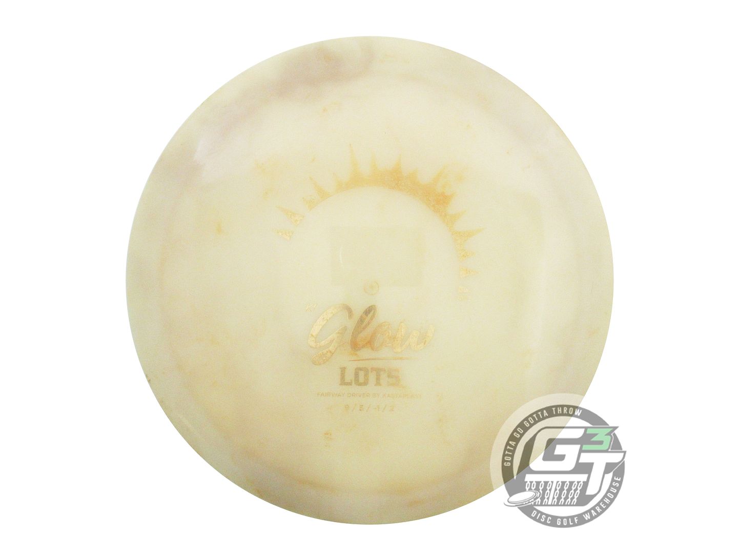 USED Kastaplast K1 Glow Lots 175g Gold Foil Fairway Driver Golf Disc