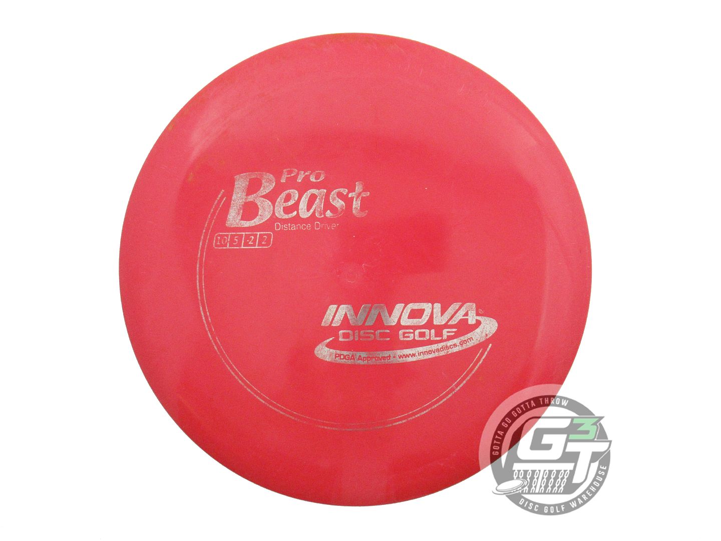 USED Innova Pro Beast 168g Red Silver Foil Distance Driver Golf Disc