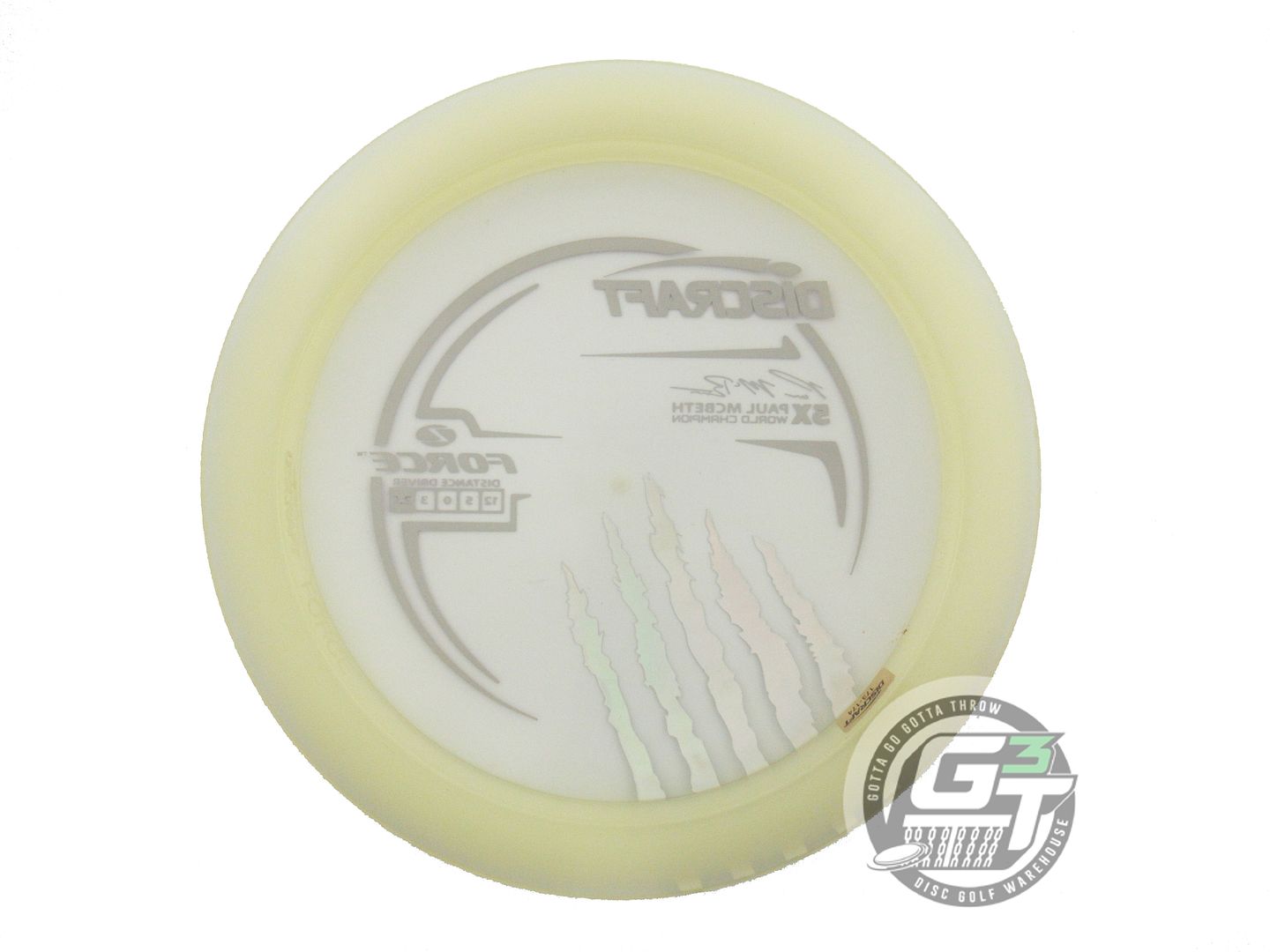 NOS Discraft [McBETH] 5X Z Force 175g Peach Purple Foil Driver Golf Disc