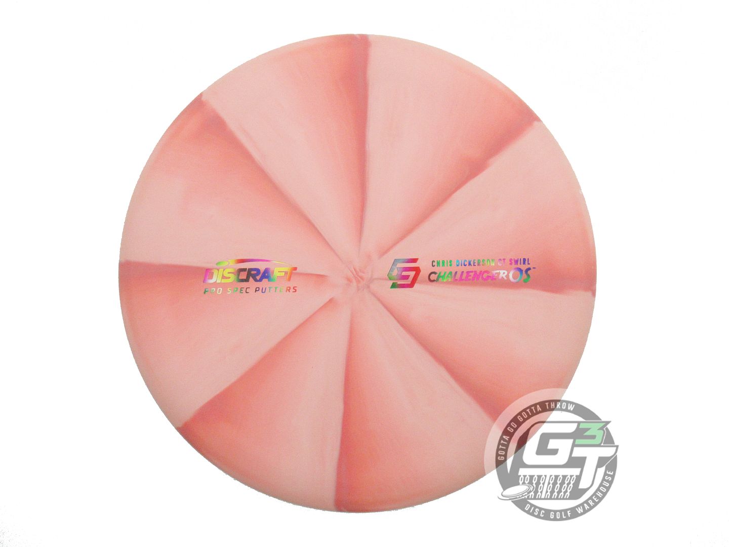 NOS Discraft [DICKERSON] Crazy Tuff Challenger OS 176g Peach-Red Putter Disc