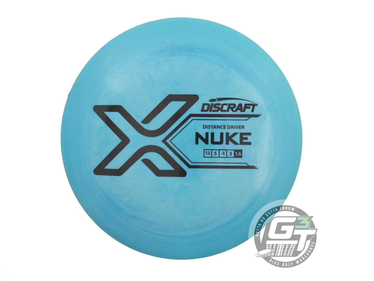 USED Discraft X Nuke 170g Teal Black Stamp Distance Driver Golf Disc