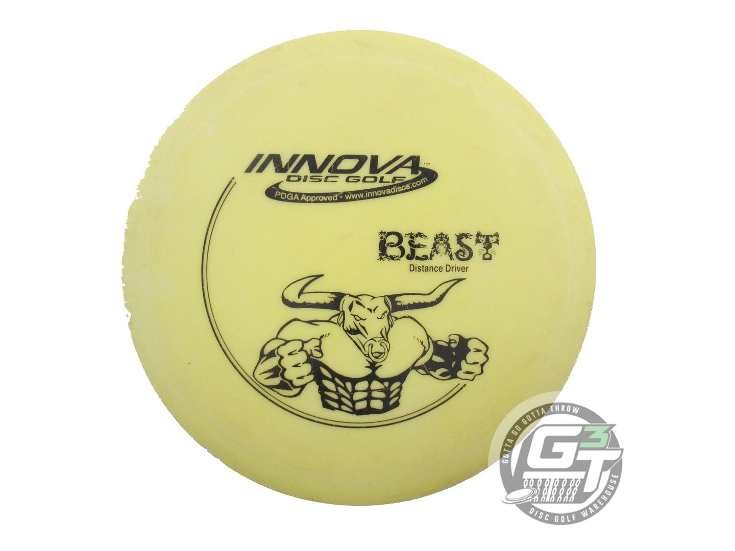 USED Innova DX Beast 169g Yellow Black Stamp PFN Distance Driver Golf Disc