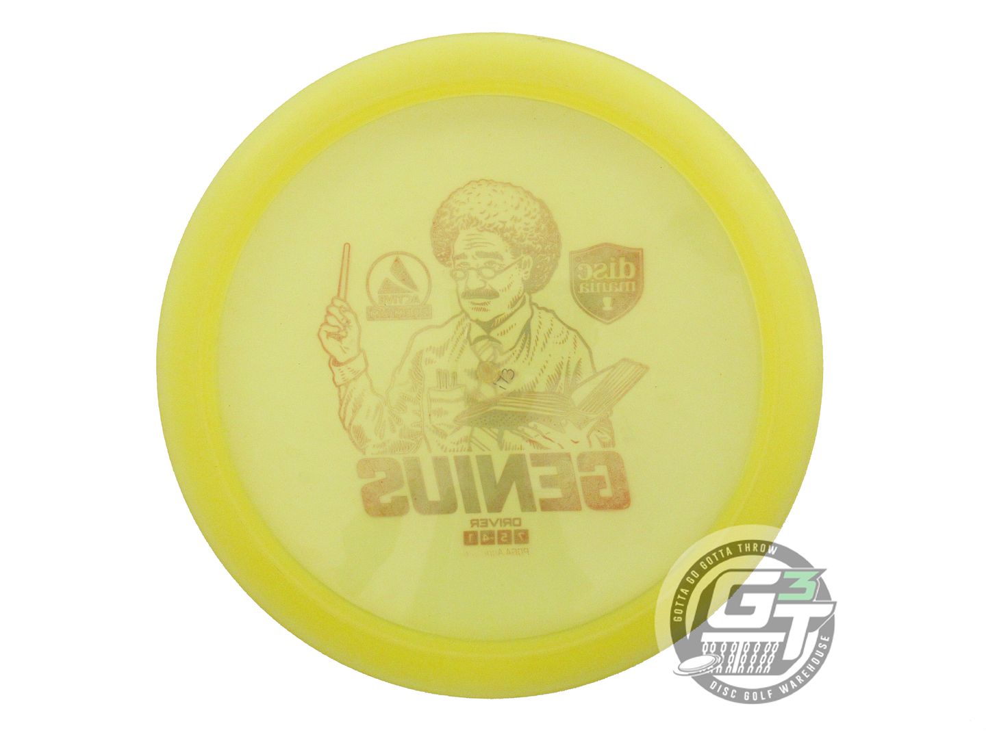 USED DiscMania Active Premium Genius 173g Yellow Red Foil Fairway Driver Disc