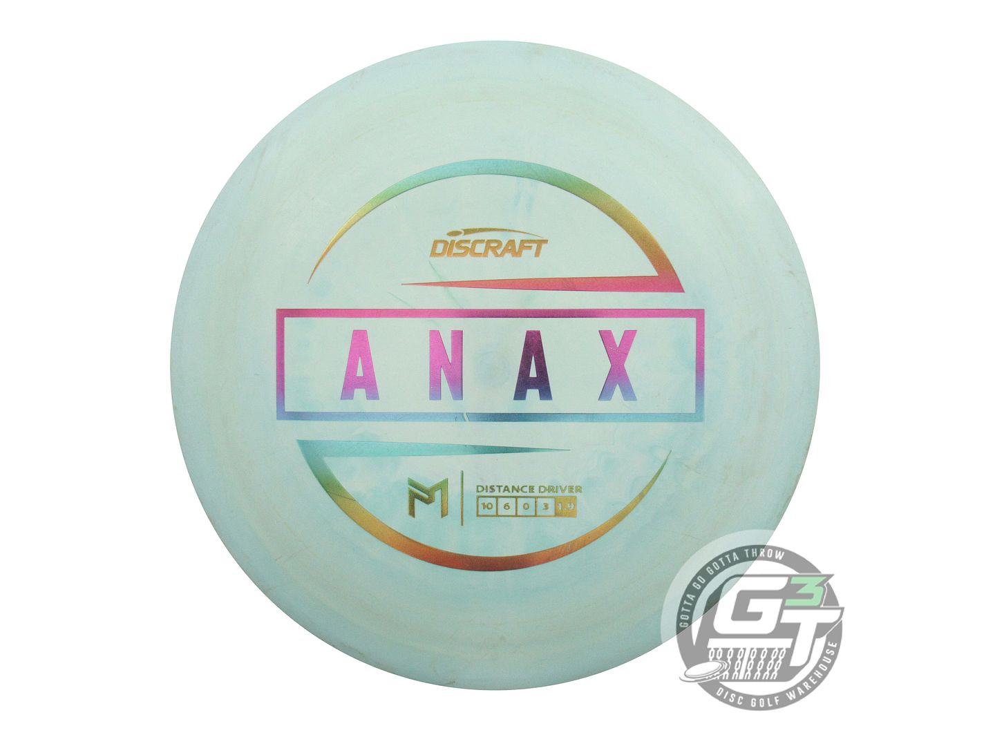 USED Discraft [McBETH] ESP Anax 175g Seafoam Sunset Foil Driver Golf Disc