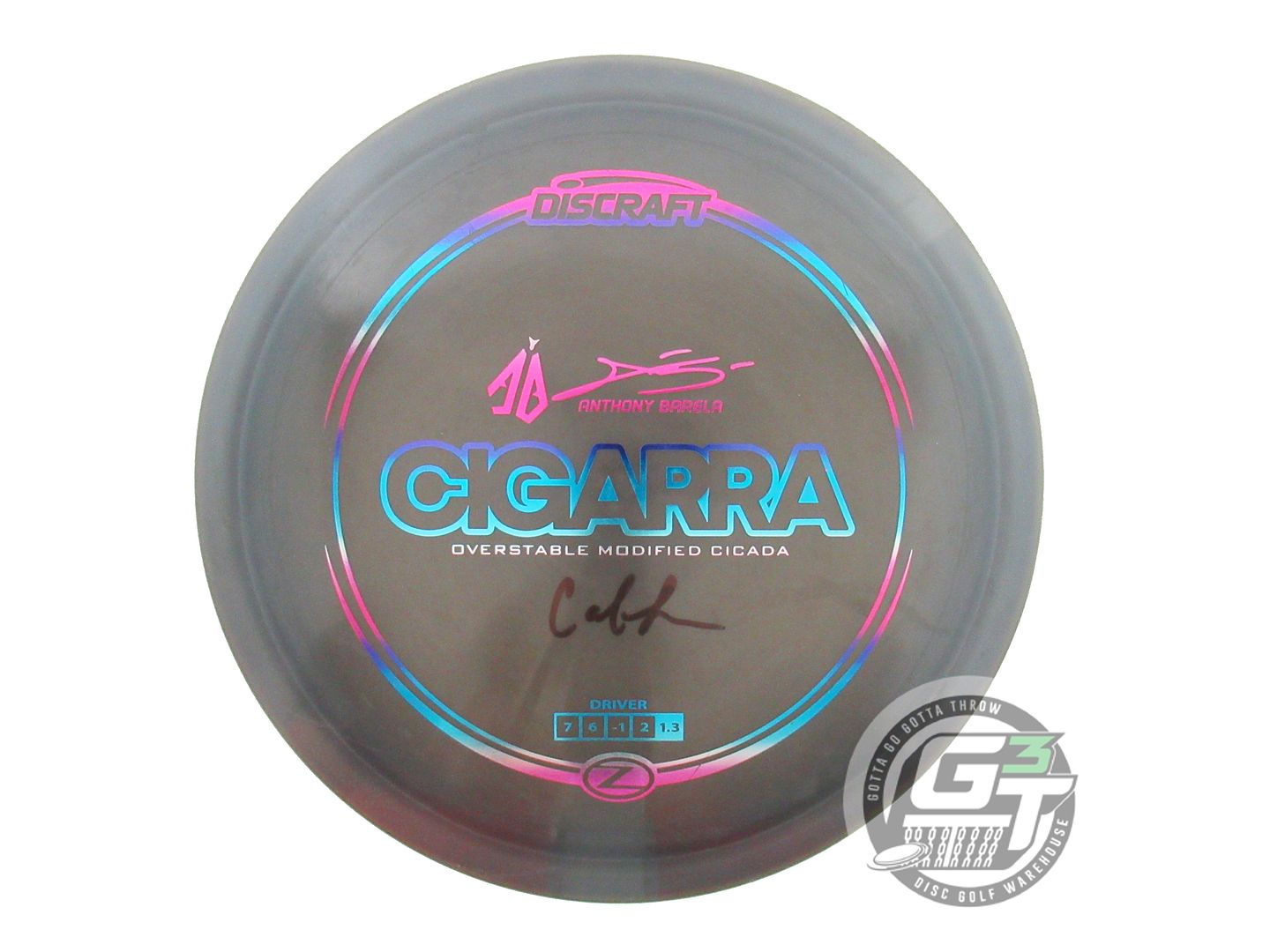USED Discraft [BARELA] Z Cigarra 171g Gray Miami Foil Fairway Driver Golf Disc