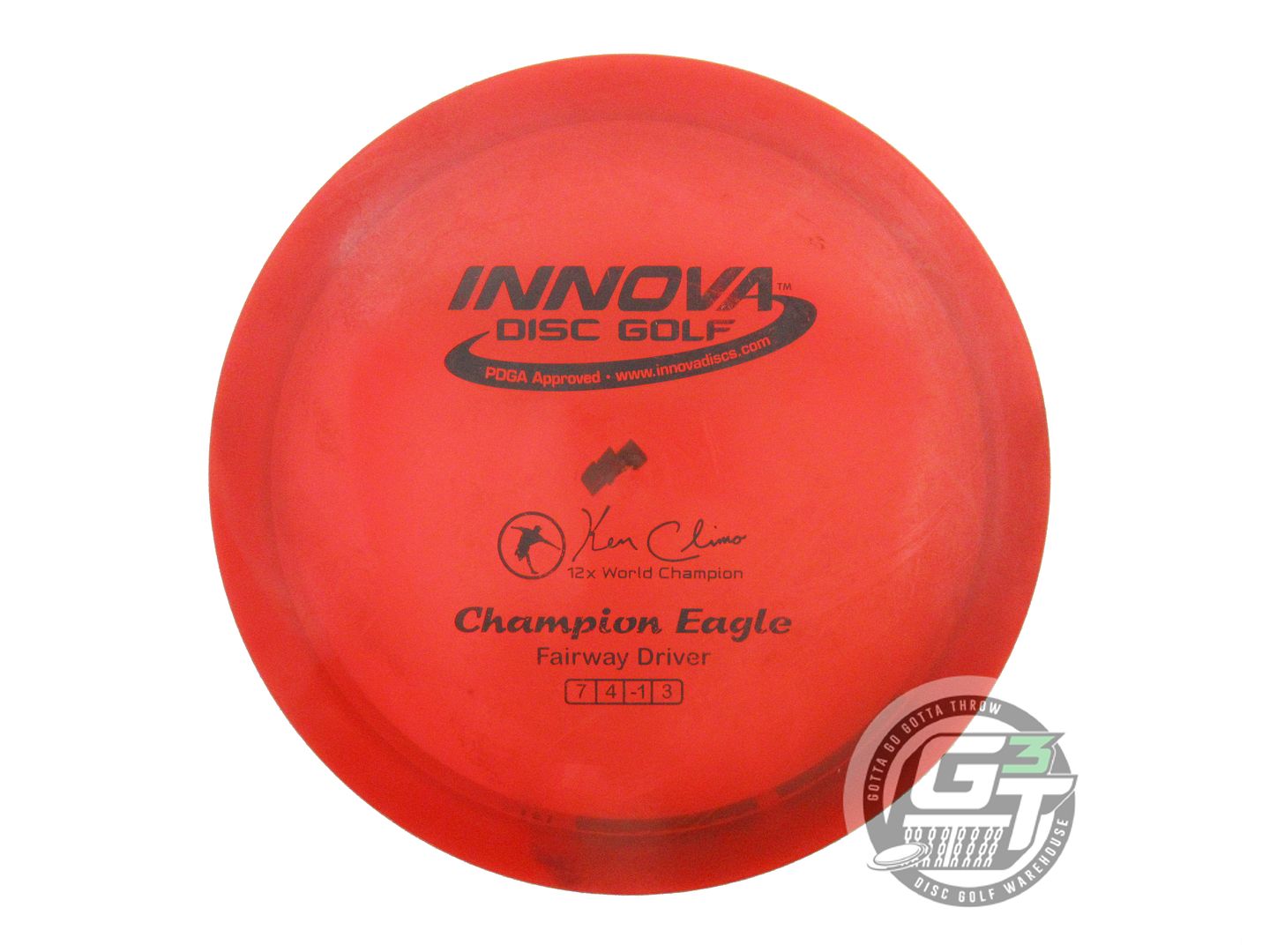 USED Innova Champion Eagle 171g Red Black Stamp Fairway Driver Golf Disc