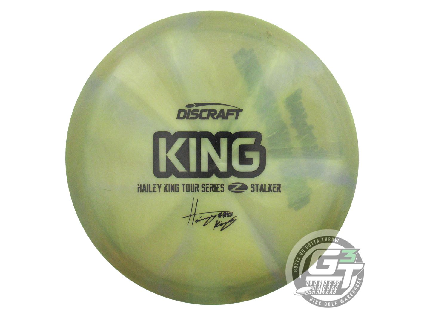 USED Discraft [KING] Z Swirl Stalker 178g Green Black Stamp Fairway Driver Disc