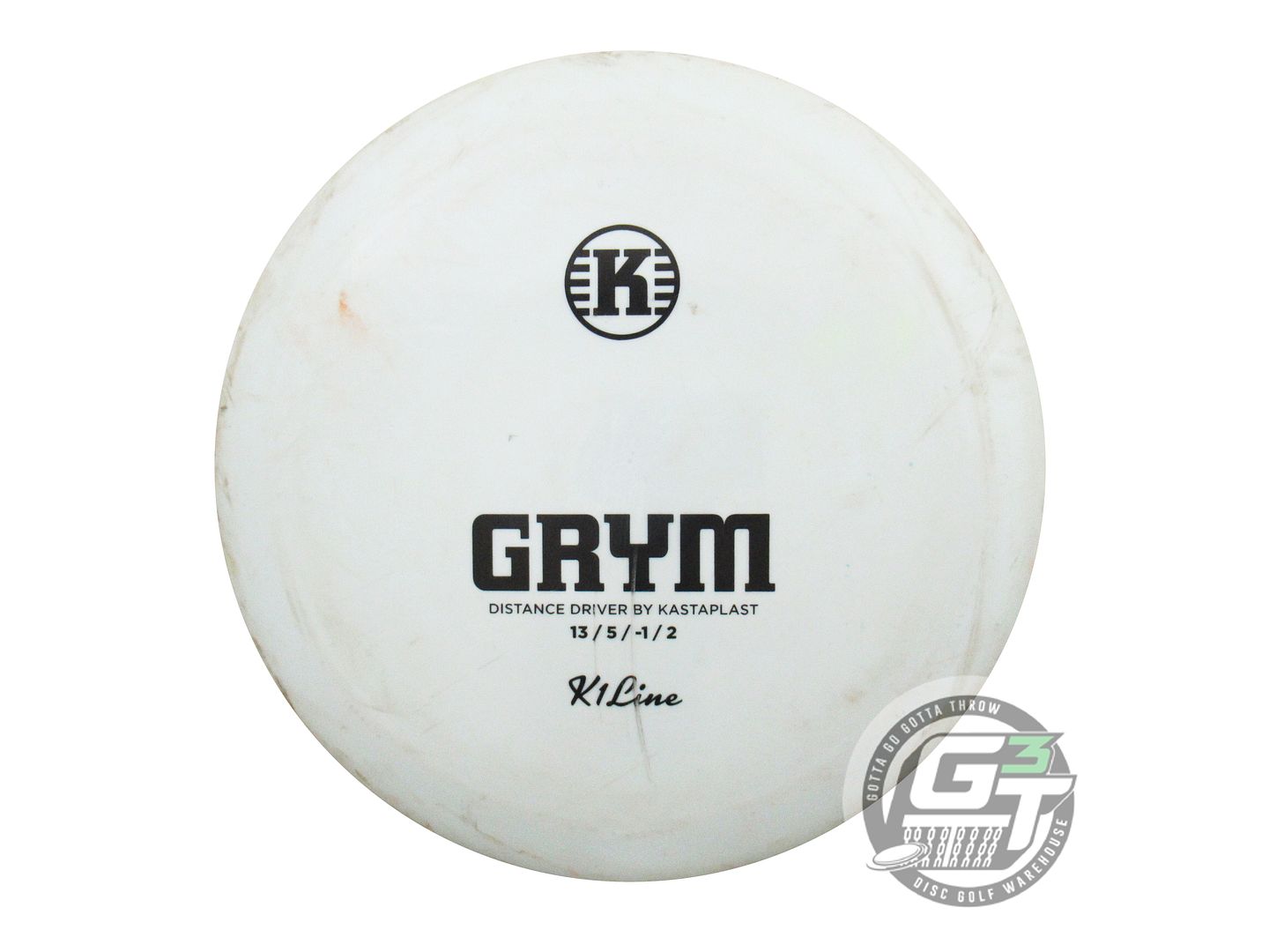 USED Kastaplast K1 Grym 175g Lt. Mint Black Stamp Distance Driver Golf Disc