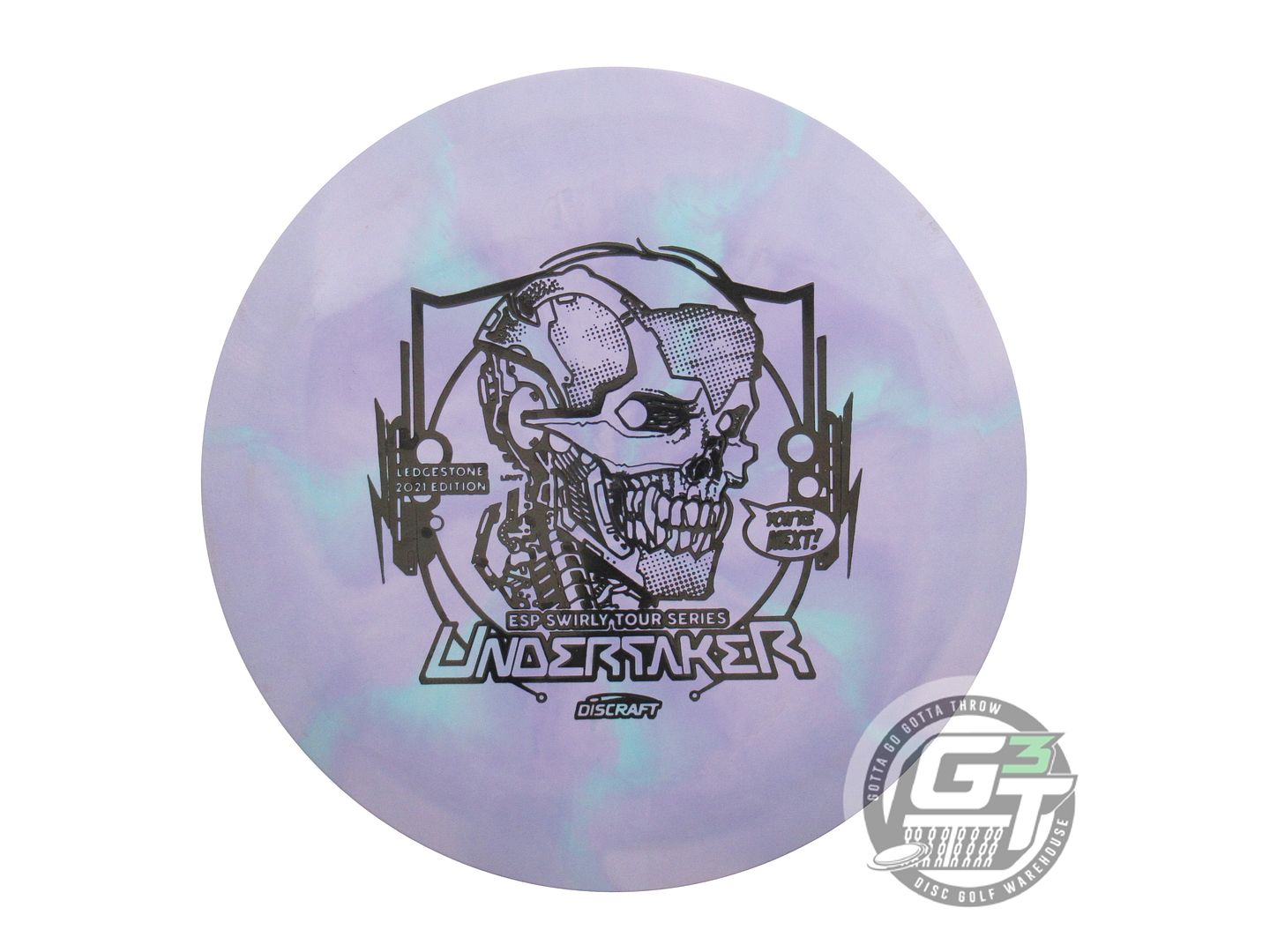 USED Discraft [LEDGESTONE] ESP Swirl Undertaker 175g Lilac-Teal Driver Disc
