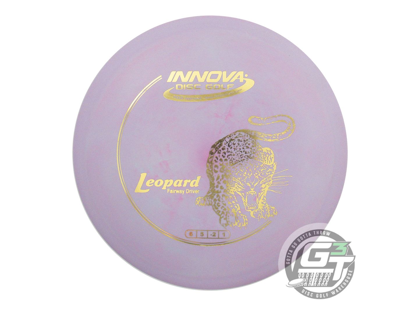 USED Innova DX Leopard 171g Lilac Gold Foil Fairway Driver Golf Disc