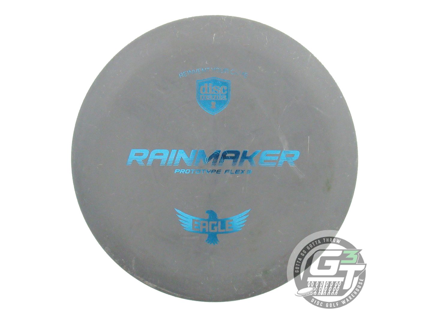 USED DiscMania PROTO D-Line Flex 3 Rainmaker 173g Gray Putter Golf Disc