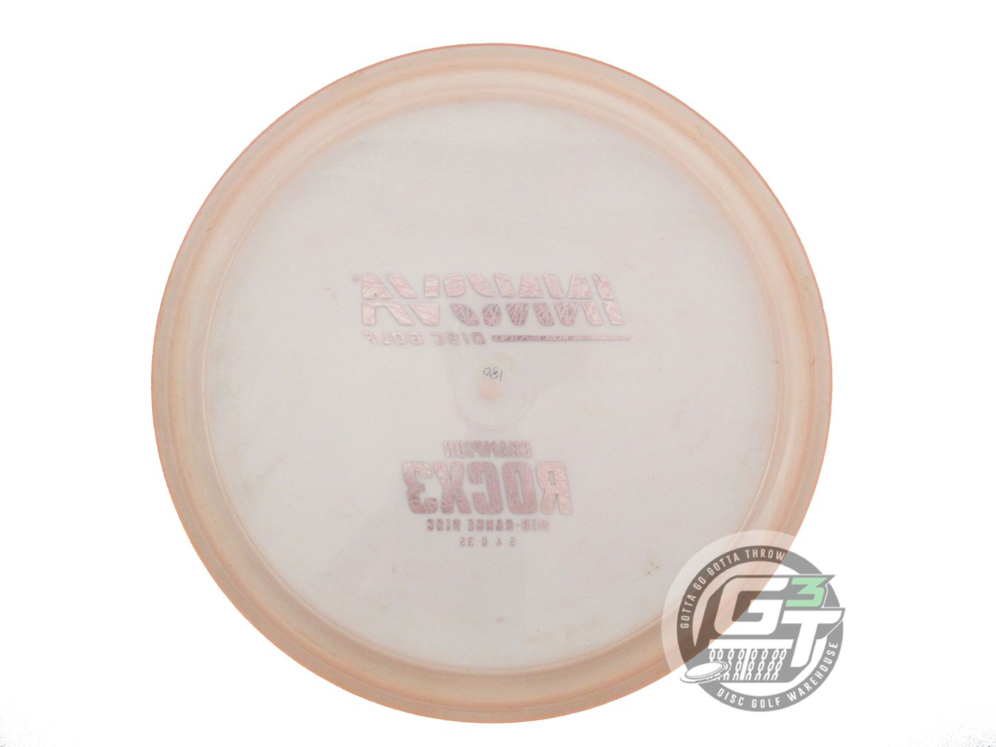 USED Innova Champion RocX3 180g Lt. Peach Lilac Foil Midrange Golf Disc