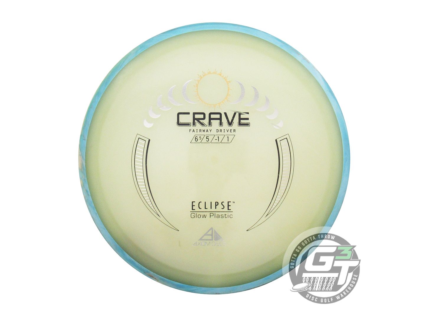 USED Axiom Discs Eclipse Proton Crave 172g Sky Blue Rim Fairway Driver Golf Disc